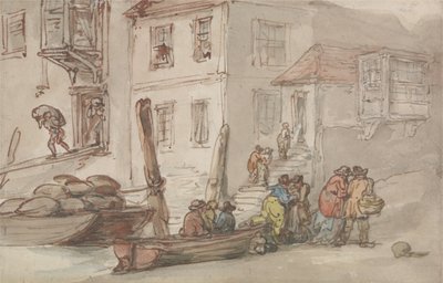 Wapping Old Stairs by Thomas Rowlandson